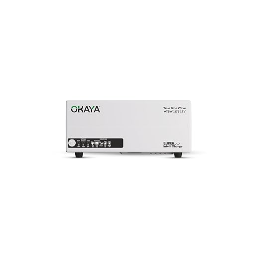 51U5J0K0t3L._SX522_ Okaya ATSW 1175 Inverter for Home, Office & Shops | 925VA/12V Pure Sinewave | Reliable Power Backup | Supports 1 Inverter Battery | LED Display | Fast Charging | with 36 Months Warranty - Image 1