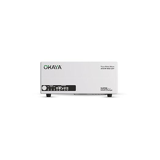51yA6XOXGzL._SX522_ Okaya ATSW 950 Inverter for Home, Office & Shops | 700VA/12V Pure Sinewave | Reliable Power Backup | Supports 1 Inverter Battery | LED Display | Fast Charging | with 36 Months Warranty - Image 1