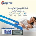 Microtek Inverter & Battery Combo | Smart Hybrid New 875 (715VA) 12V Pure Sine Wave Inverter with M1502424JT 130Ah/12V Tall Tubular Battery | Reliable Power Backup for Home, Office & Shops - Image 2