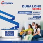 Microtek Dura Long M1502424JT | 130Ah Jumbo Tubular Inverter Battery with Advanced Dura Core Technology for Longer Battery Life with 48 Months of Warranty Suitable for Home, Office & Shops - Image 2