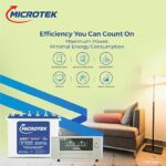 Microtek Inverter & Battery Combo | Energy Saver New 1025 (900VA) 12V Pure Digital Wave Inverter with M1603624TT 150Ah/12V Tall Tubular Battery | Energy-Efficient Power Backup for Home, Office & Shops - Image 3