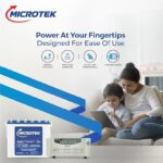 Microtek Inverter & Battery Combo | Super Power UPS 900 (800VA) 12V Pure Sine Wave Inverter with M1502424JT 150Ah/12V Tall Tubular Battery | Power Backup for Home, Office & Shops - Image 3