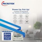Microtek Inverter & Battery Combo | Super Power UPS 900 (800VA) 12V Pure Sine Wave Inverter with M1502424JT 150Ah/12V Tall Tubular Battery | Power Backup for Home, Office & Shops - Image 2