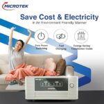 Microtek Inverter & Battery Combo | Energy Saver New 1025 (900VA) 12V Pure Digital Wave Inverter with M1502424JT 130Ah/12V Tall Tubular Battery | Smart Power Backup for Home, Office & Shops - Image 4
