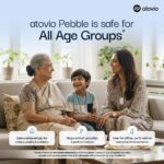 Atovio Pebble- India's Most Effective Wearable Air Purifier (Moonlight Black) - Image 3