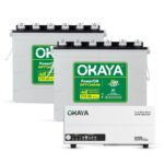 Okaya Inverter with Two Batteries Combo for Home,Office & Shops|ATSW 1900 24V Pure Sine Wave Inverter 1650VA with OPTT24048 210Ah Batteries |Warranty: 36 Months(Inv) & 48 Month(Battery)