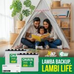 Okaya Inverter with Two Batteries Combo for Home,Office & Shops|ATSW 1900 24V Pure Sine Wave Inverter 1650VA with OPTT24048 210Ah Batteries |Warranty: 36 Months(Inv) & 48 Month(Battery) - Image 4